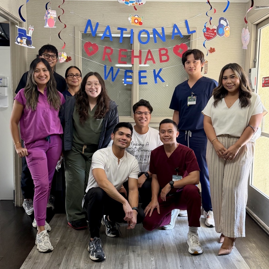 resident and therapy team