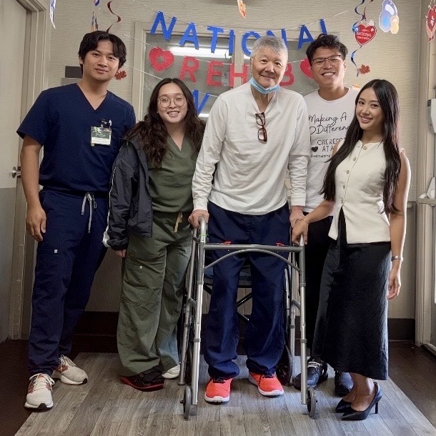 resident and therapy team
